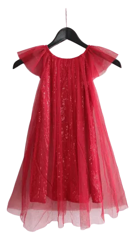 DOLLY by Le Petit Tom ® SEQUIN TULLE DRESS red