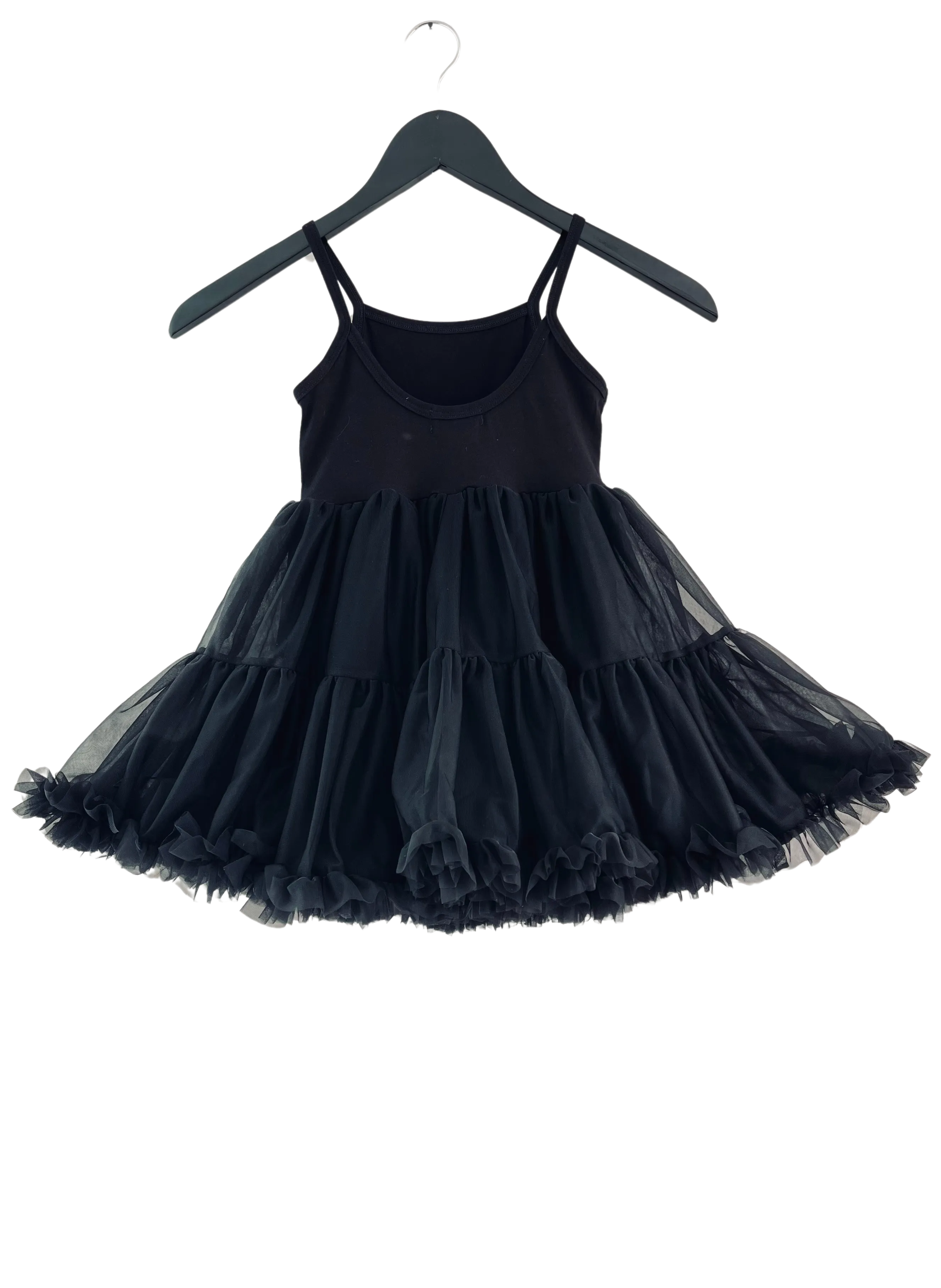 DOLLY PETTI SPAGHETTI PETTISKIRT TUTU DRESS black