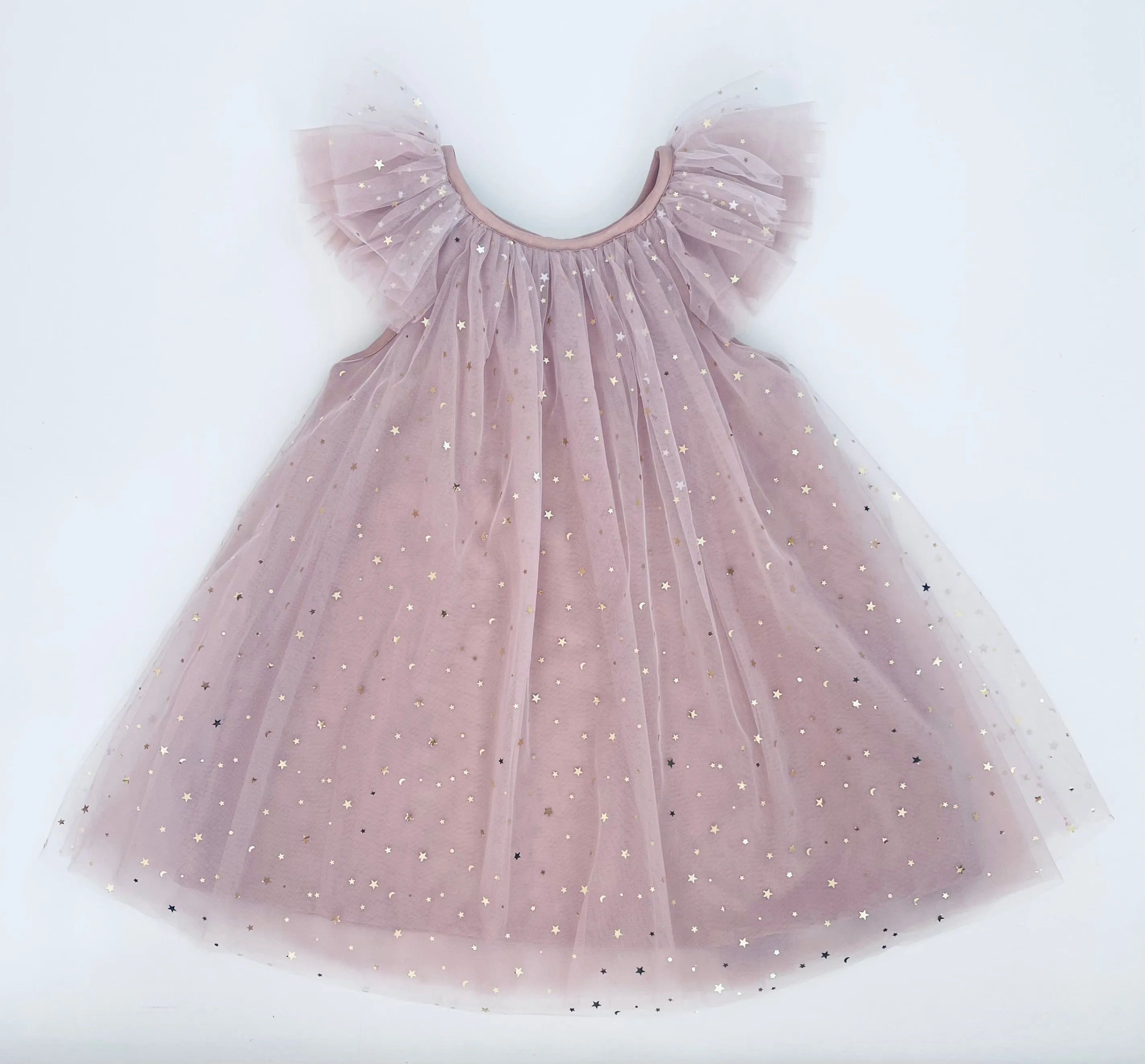 DOLLY® STARS & MOON ⭐️ 🌙 TULLE FAIRY DRESS dusty violet