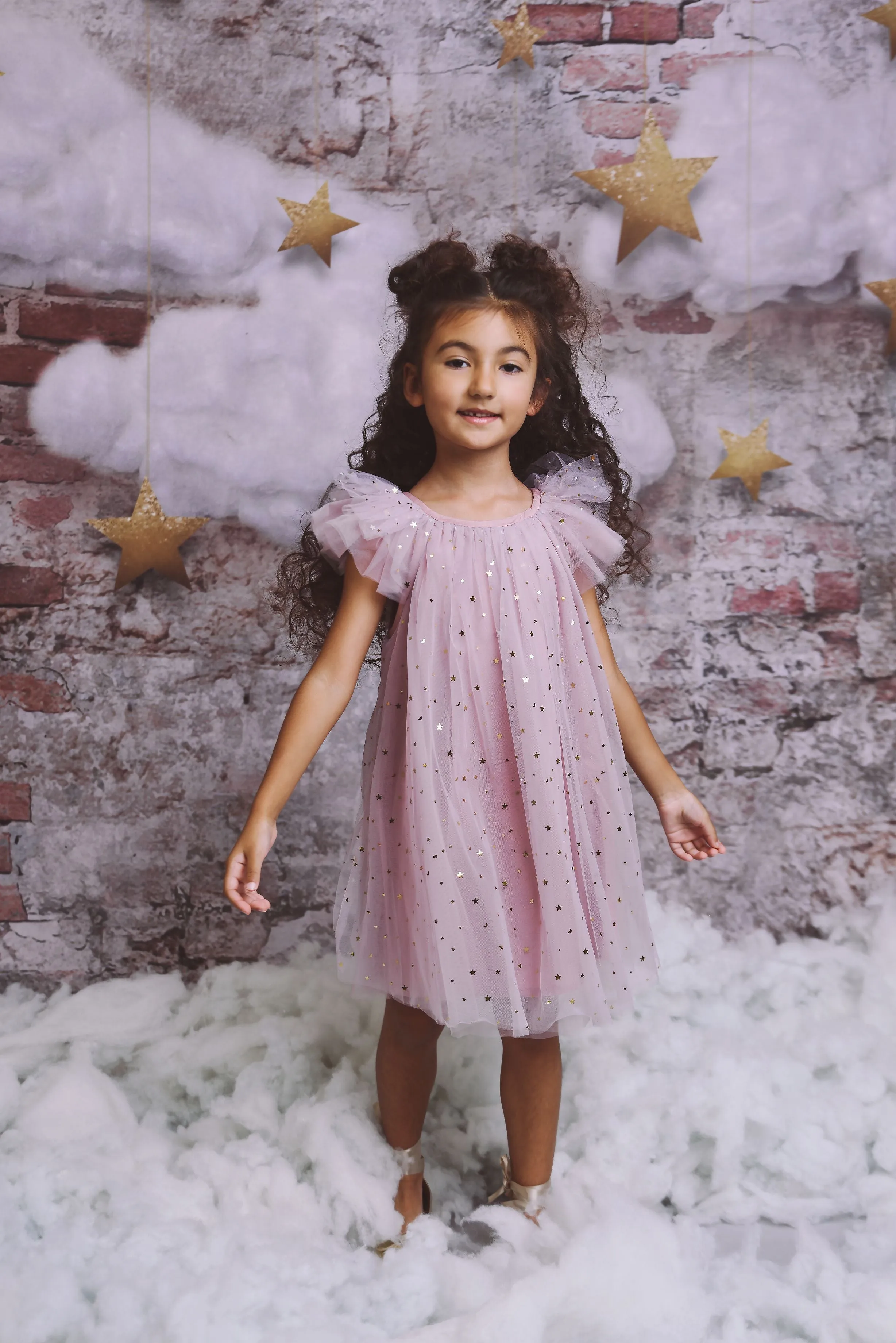 DOLLY® STARS & MOON ⭐️ 🌙 TULLE FAIRY DRESS dusty violet