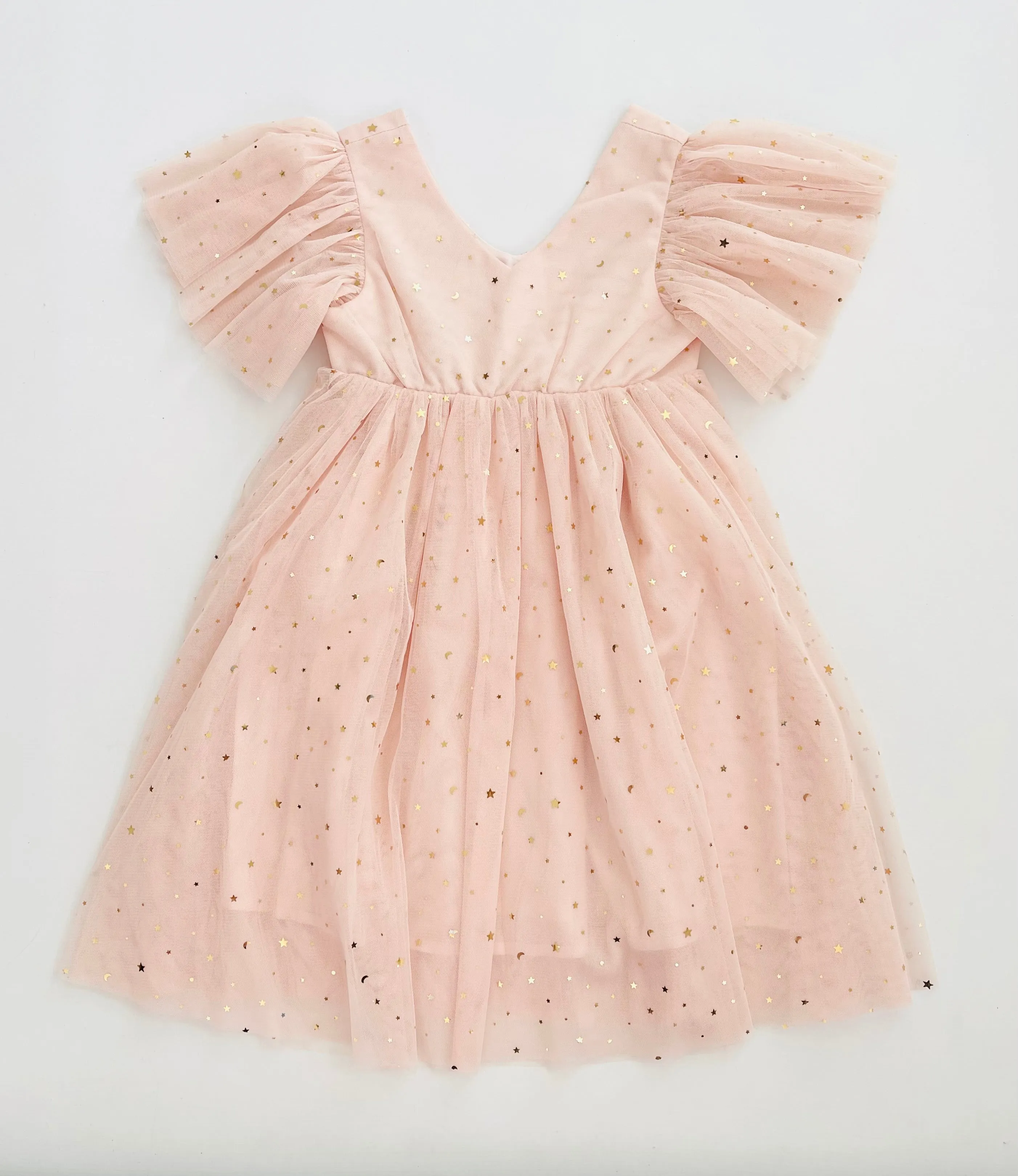 DOLLY ® STARS & MOON ⭐️ 🌙 TULLE PRINCESS DRESS ballet pink