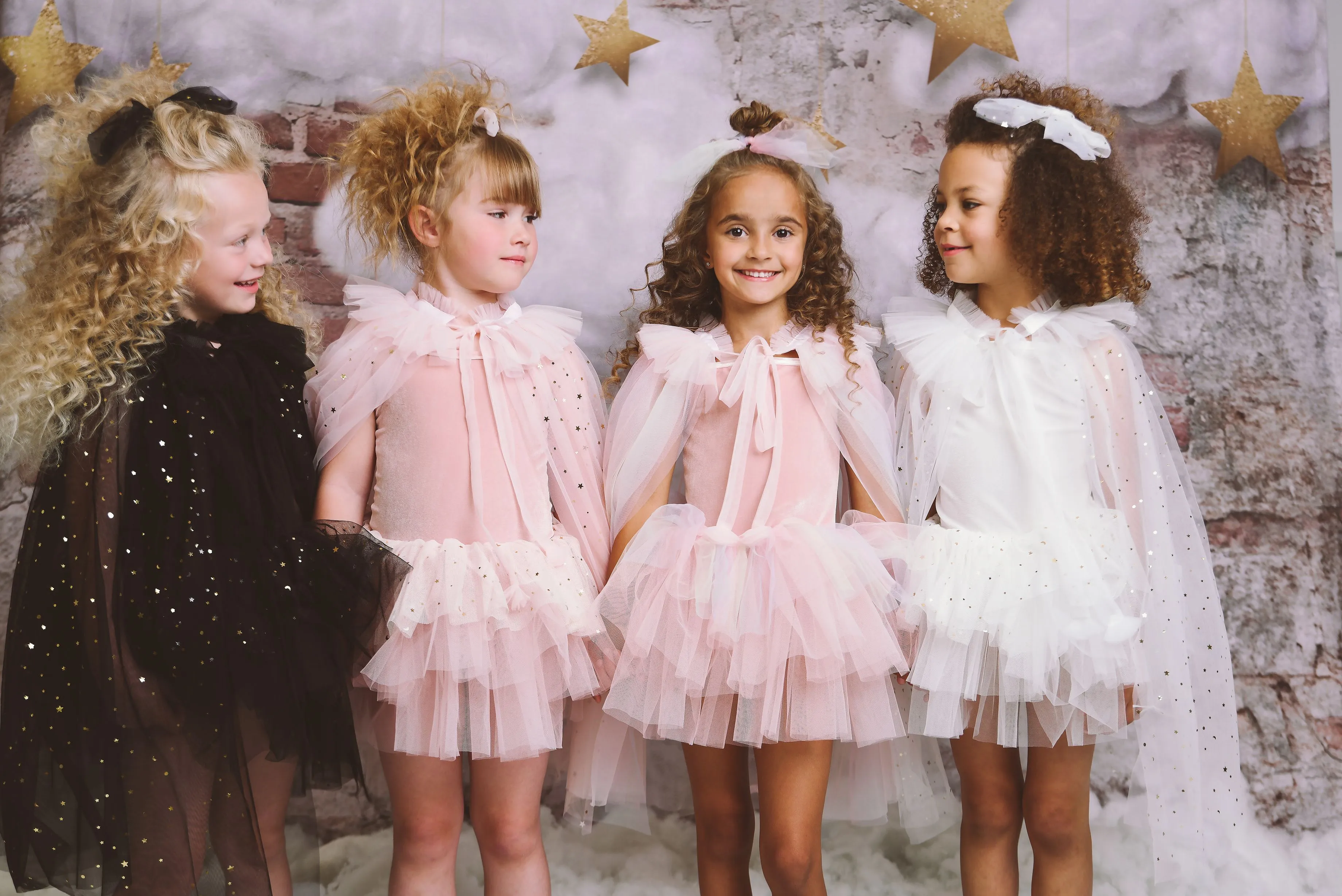 DOLLY® VELVET LEOTARD ROMPER TUTU DRESS STARS & MOON ⭐️ 🌙 TULLE white