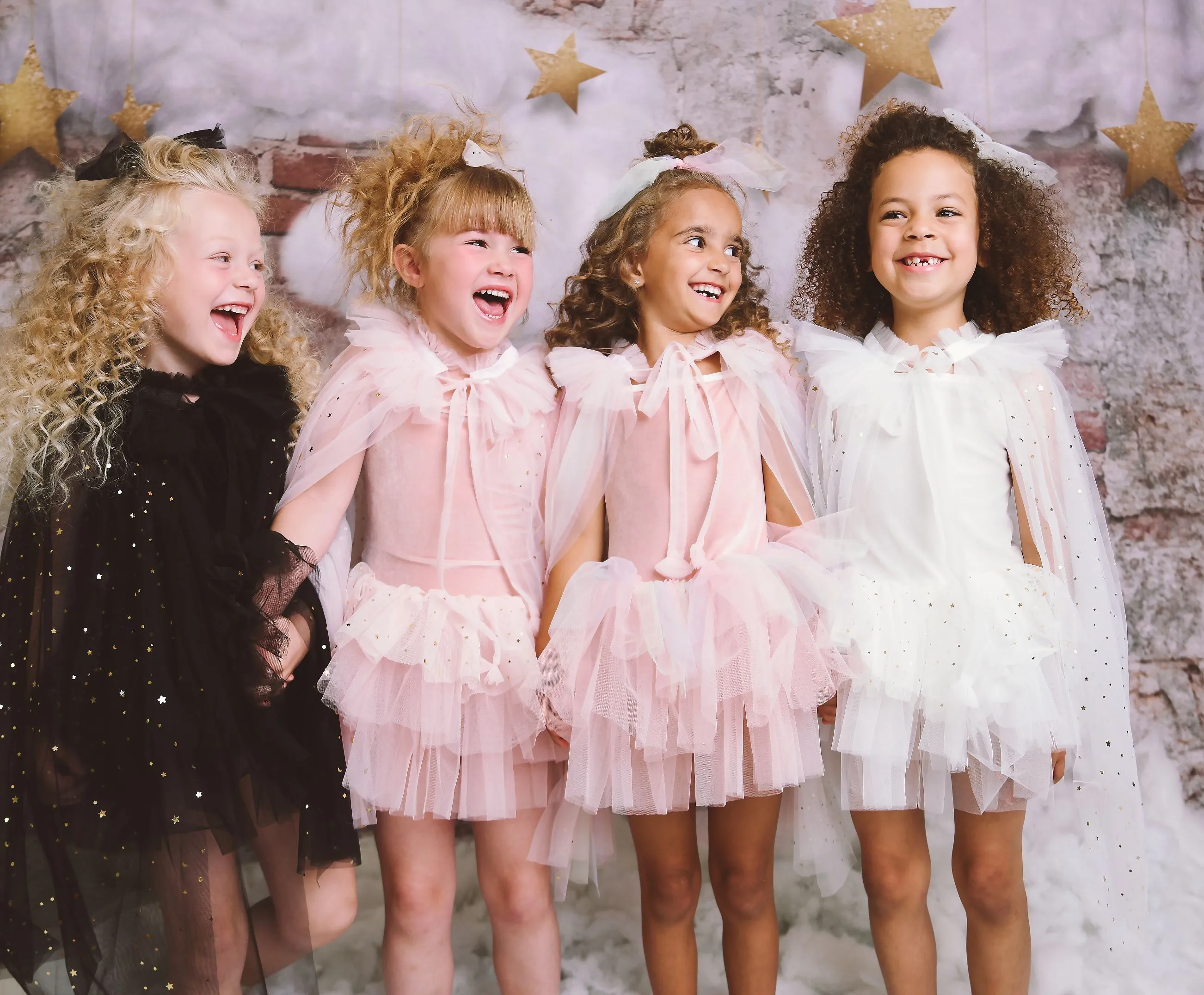 DOLLY® VELVET LEOTARD ROMPER TUTU DRESS STARS & MOON ⭐️ 🌙 TULLE white