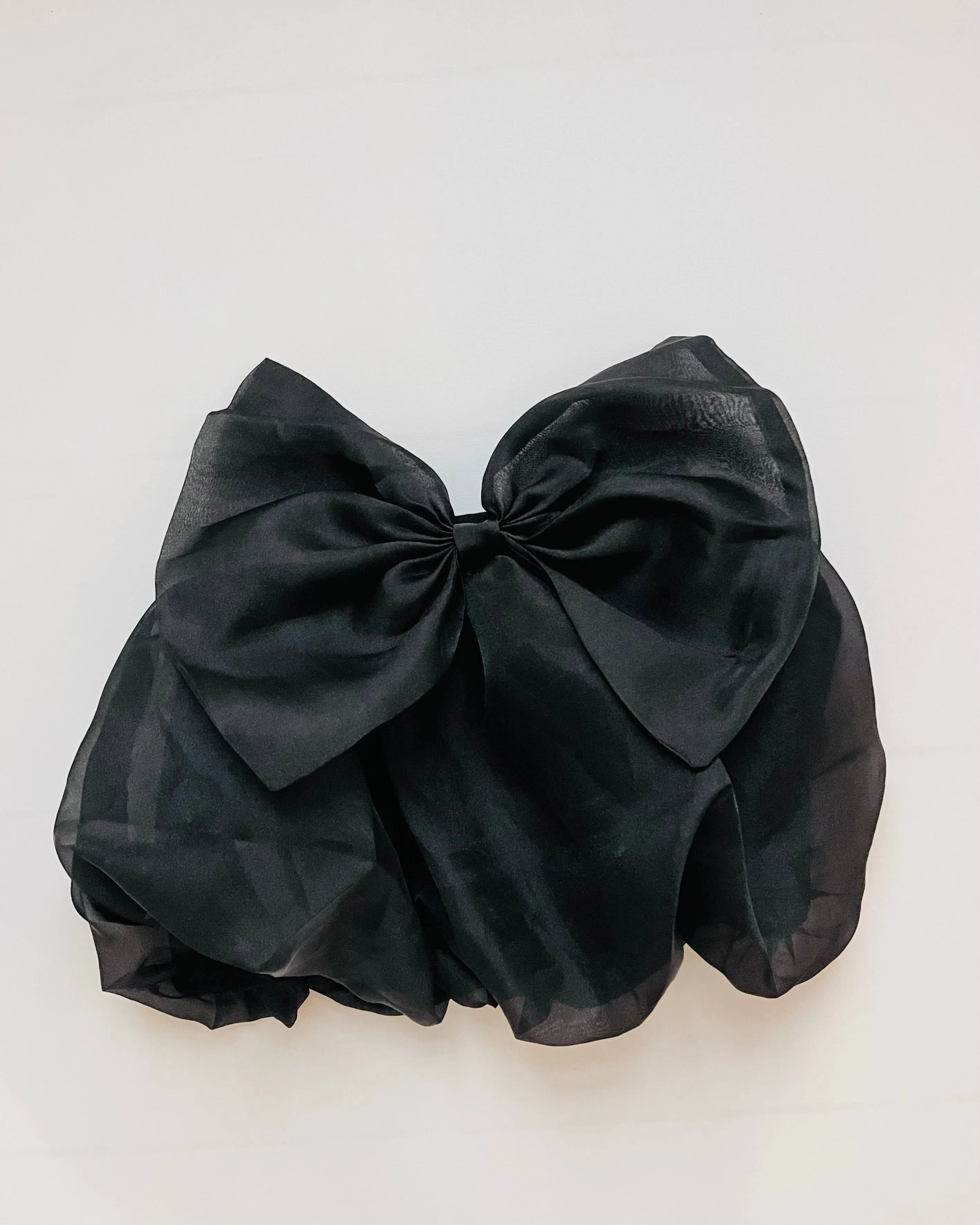 DOLLY WORLD BIG BOW PUFF BALLOON ORGANZA SKIRT black