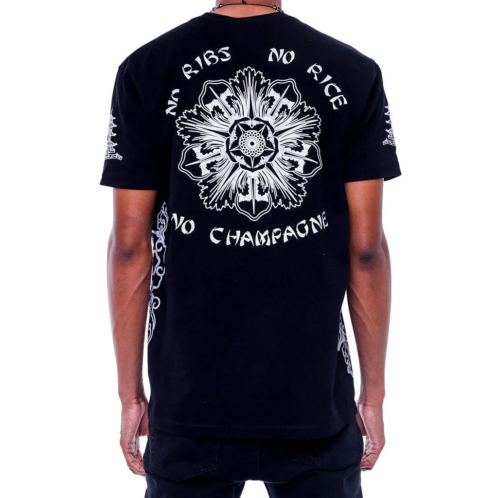 Double Up Black Metallic T Shirt