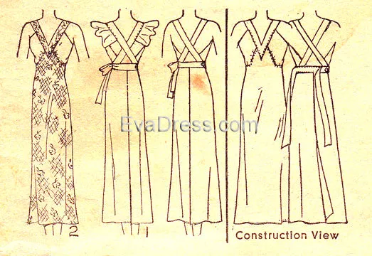 E-PATTERN 1930's House, Beach or Sports Dress, E6529