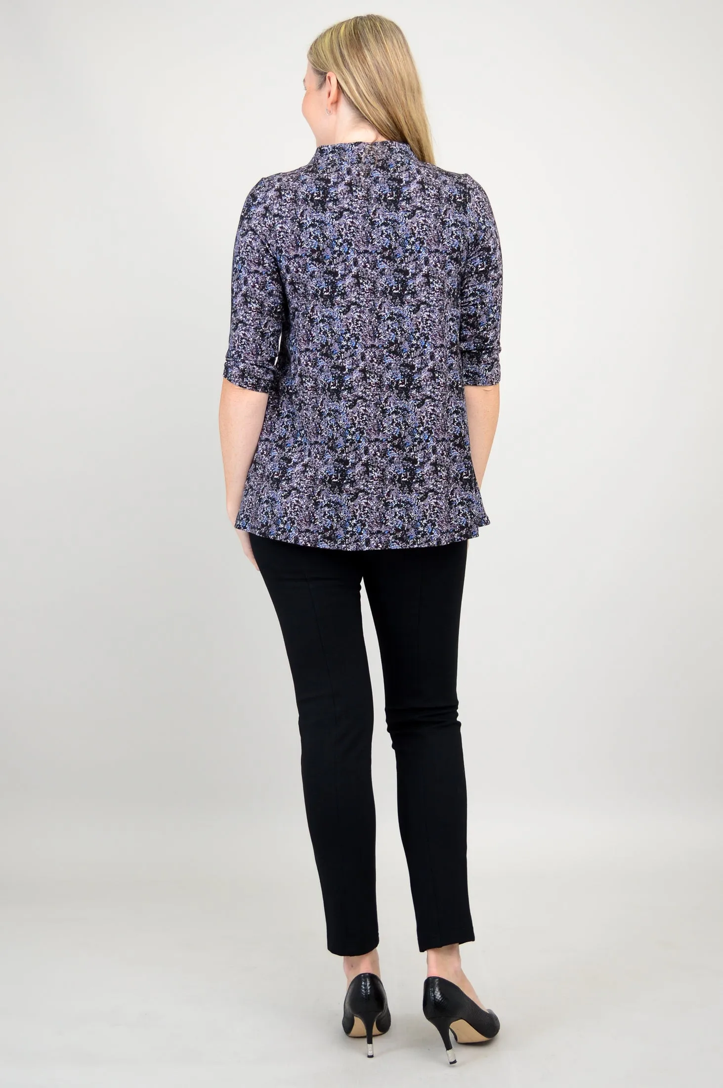 Edwina Top, Blue Space, Bamboo - Final Sale