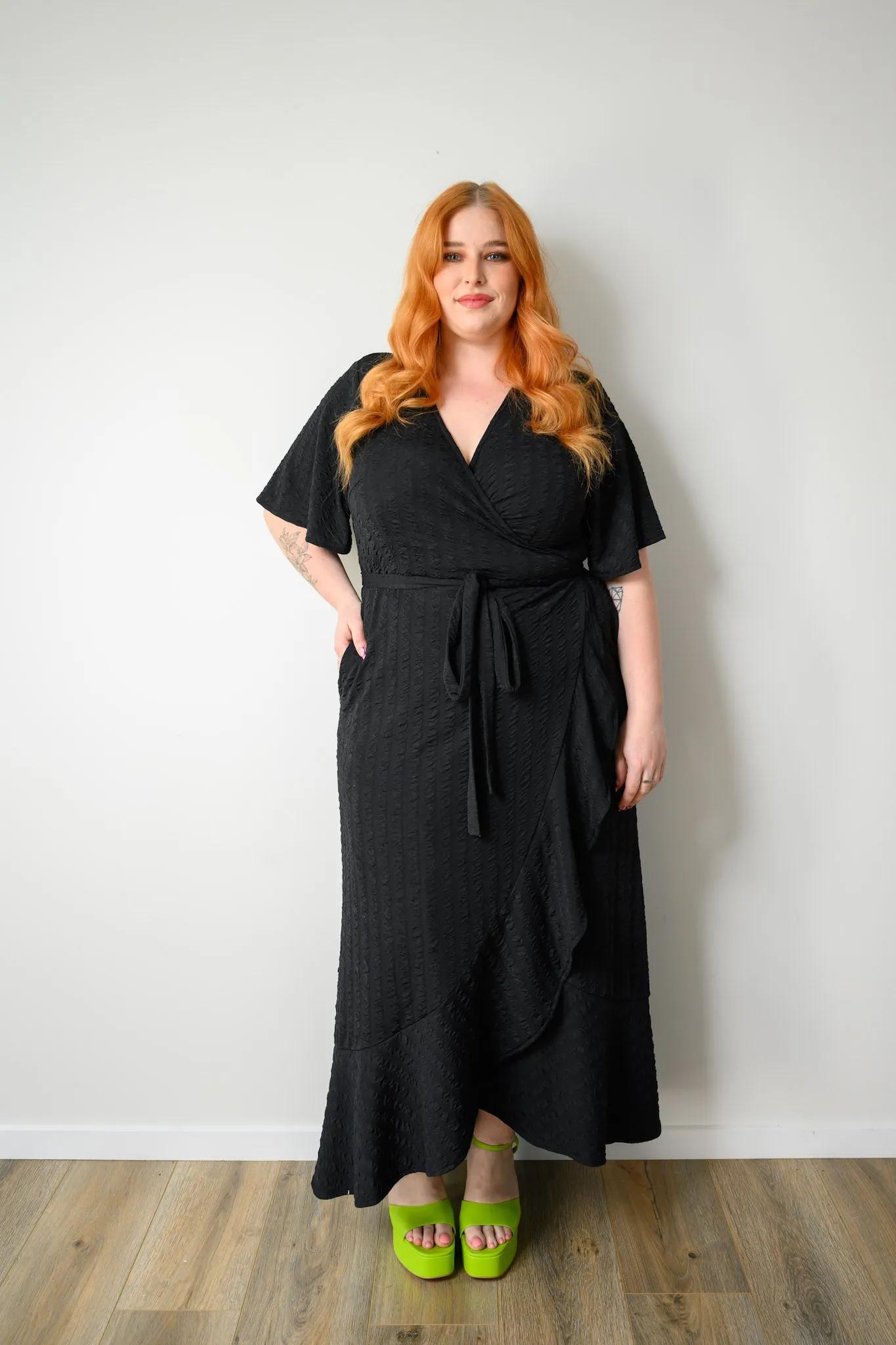 Eloise wrap dress - Black