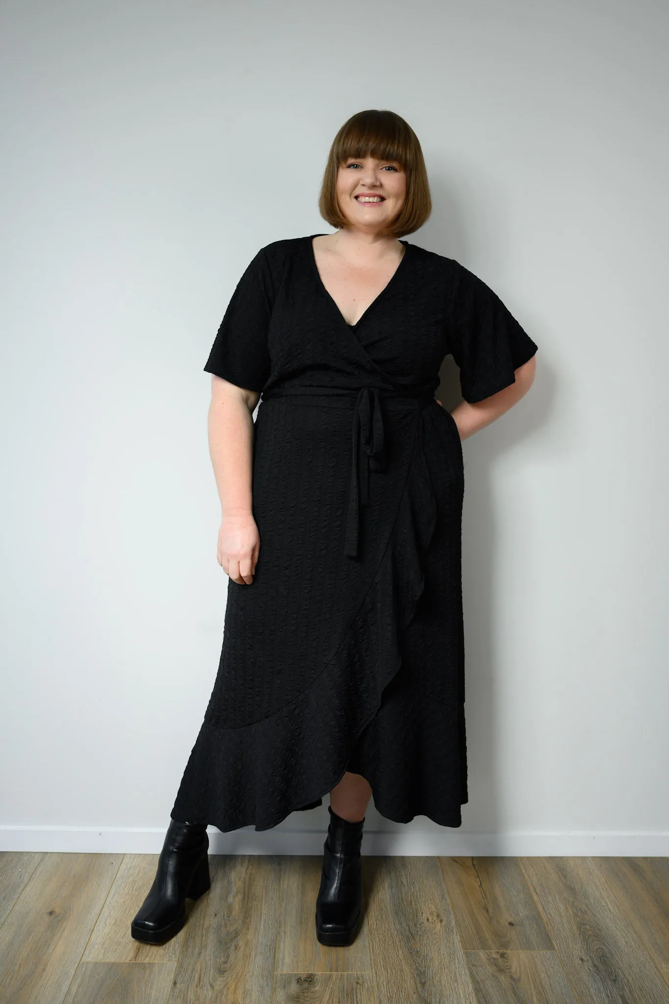 Eloise wrap dress - Black