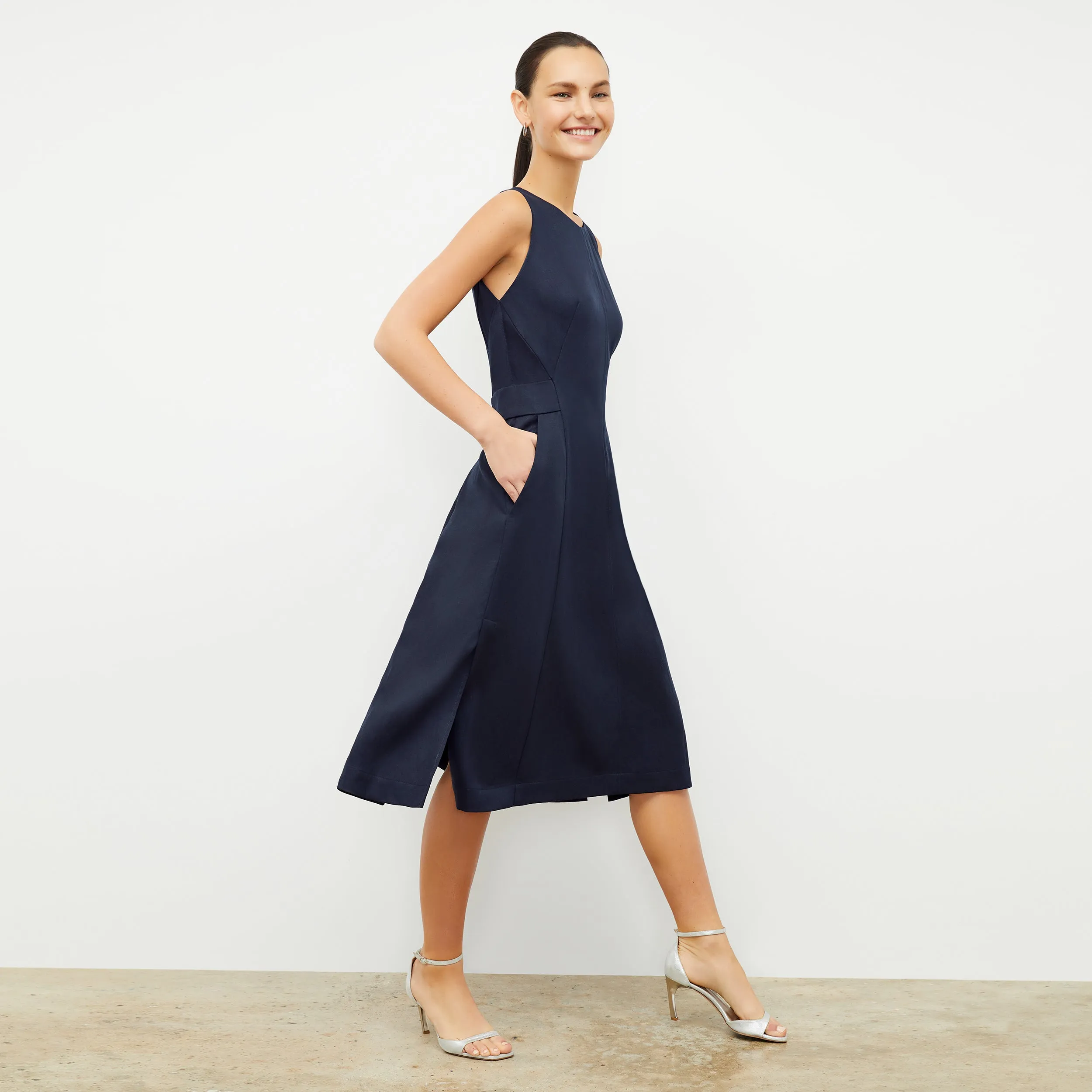 Estela Dress - Everyday Twill :: Night