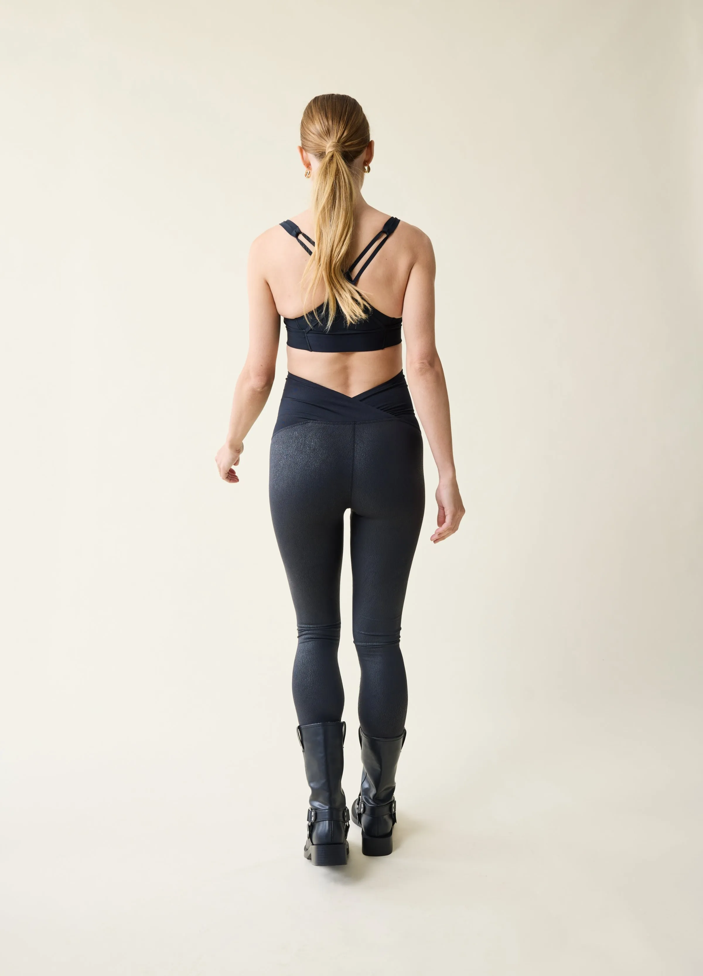 Faux Leather Maternity Legging