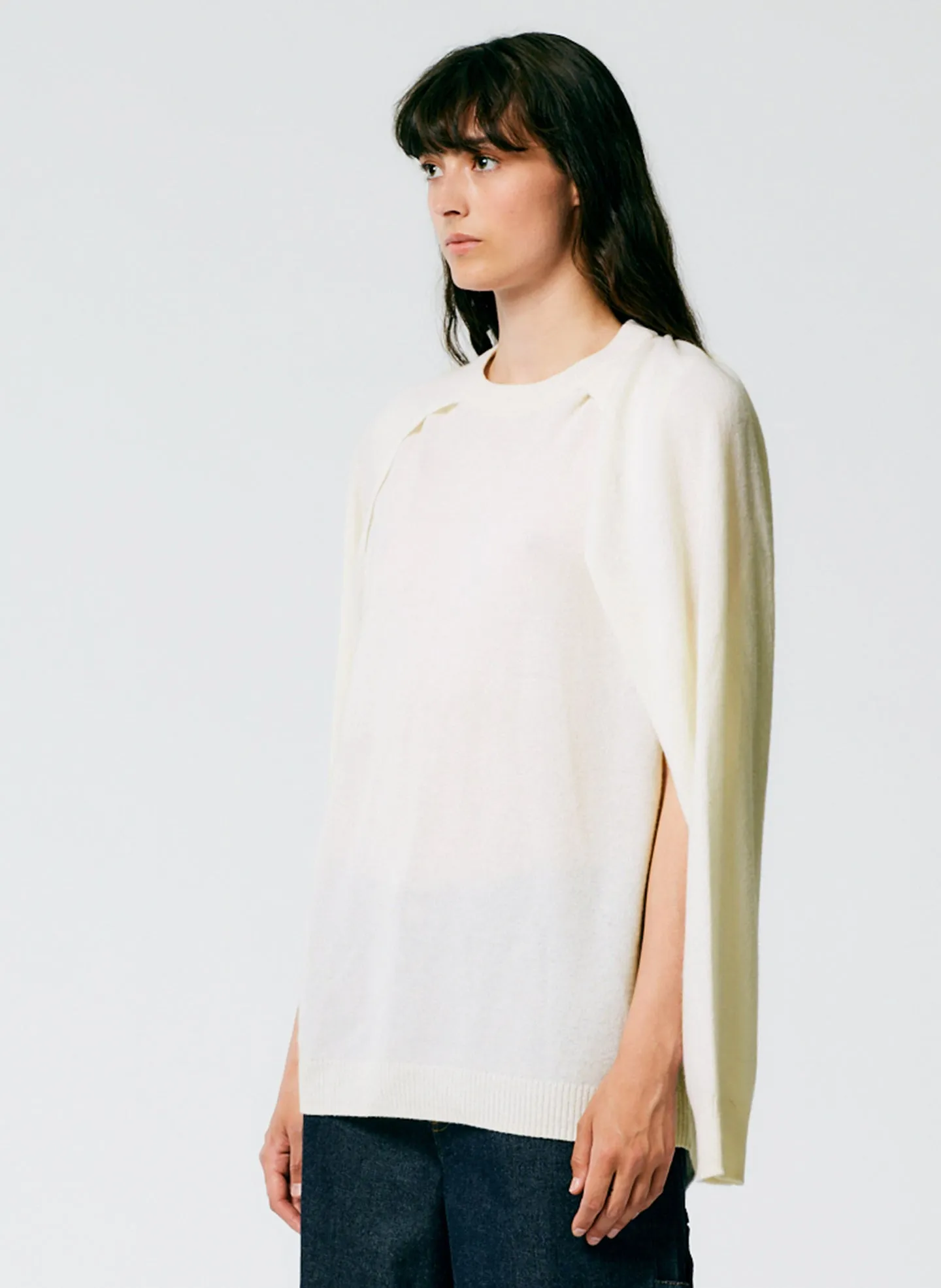 Feather Weight Cashmere Easy Cocoon Tunic