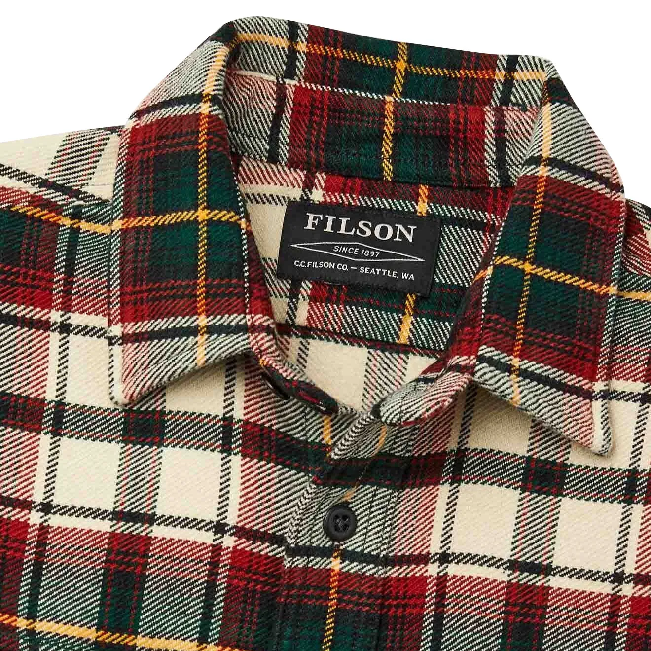 Filson Vintage Flannel Work Shirt Sand / Ironwood