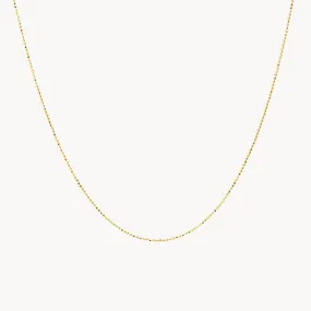 Fine Bead Chain in 10k Gold