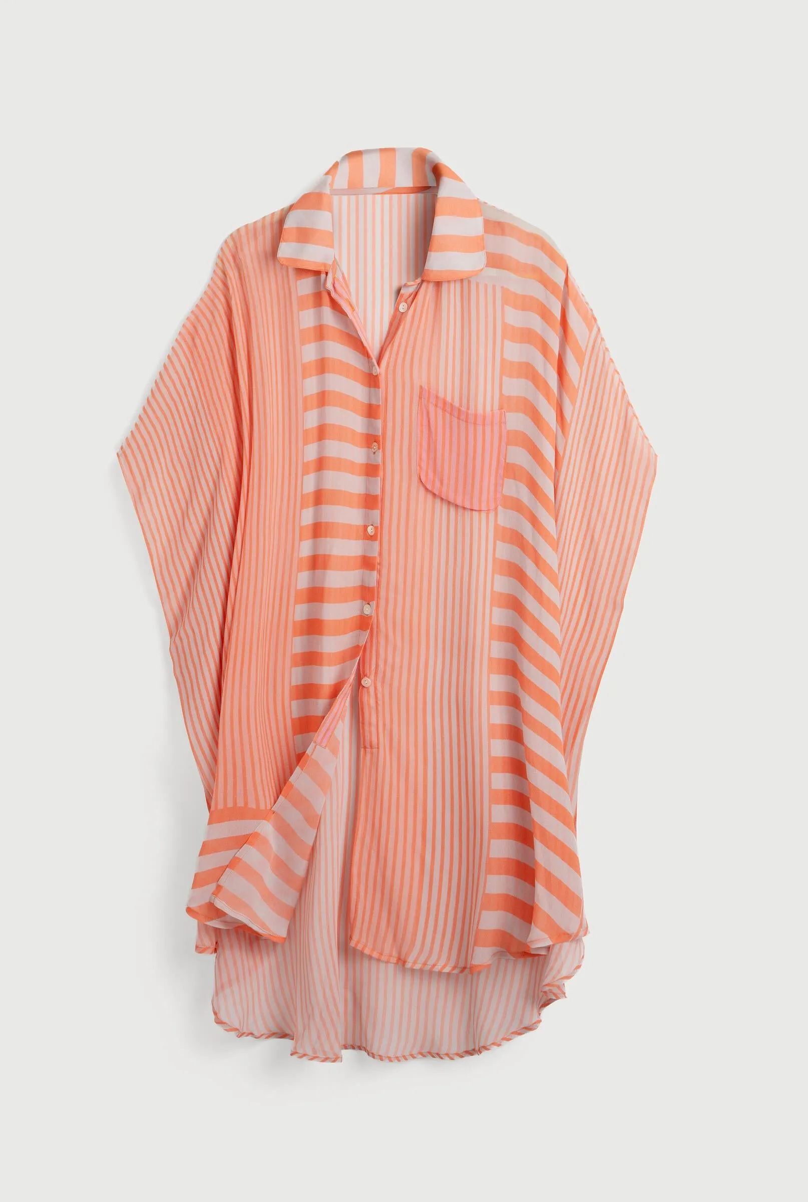 Flowy Striped Oversized Shirt