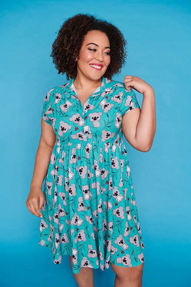 Frankie Green Koala Dress