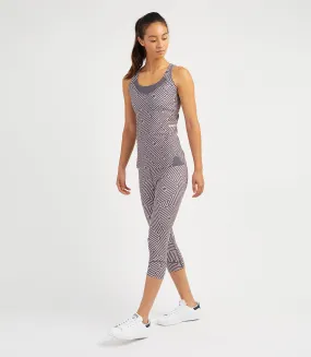 Georgia Capri Leggings - Ant/Pale Rose Print