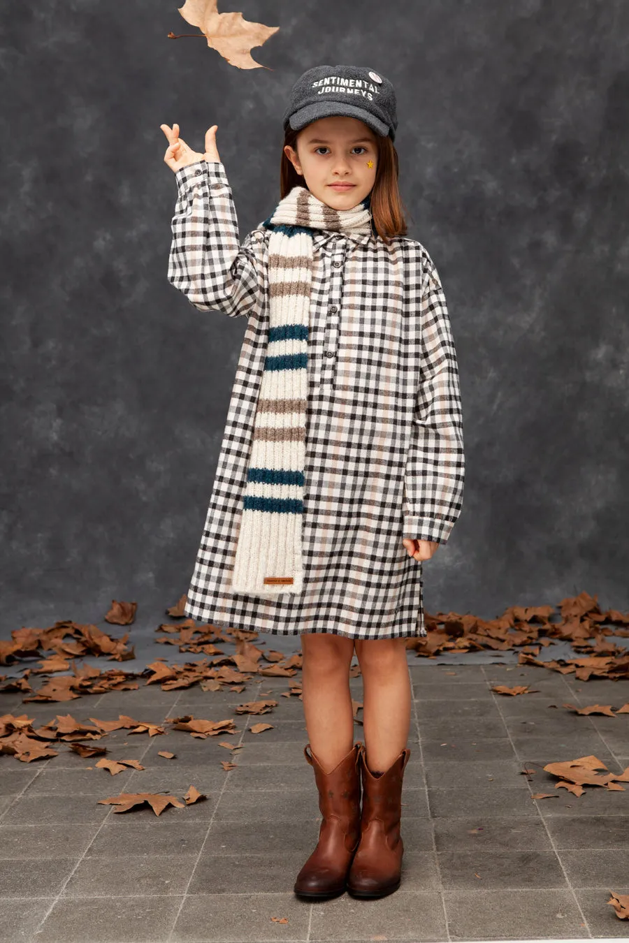 Girls Dress Tocoto Vintage Plaid