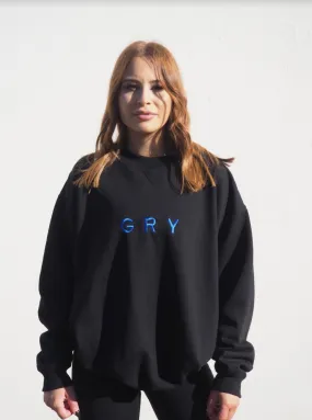 GRY SLOPPY JOE // BLACK   ROYAL BLUE