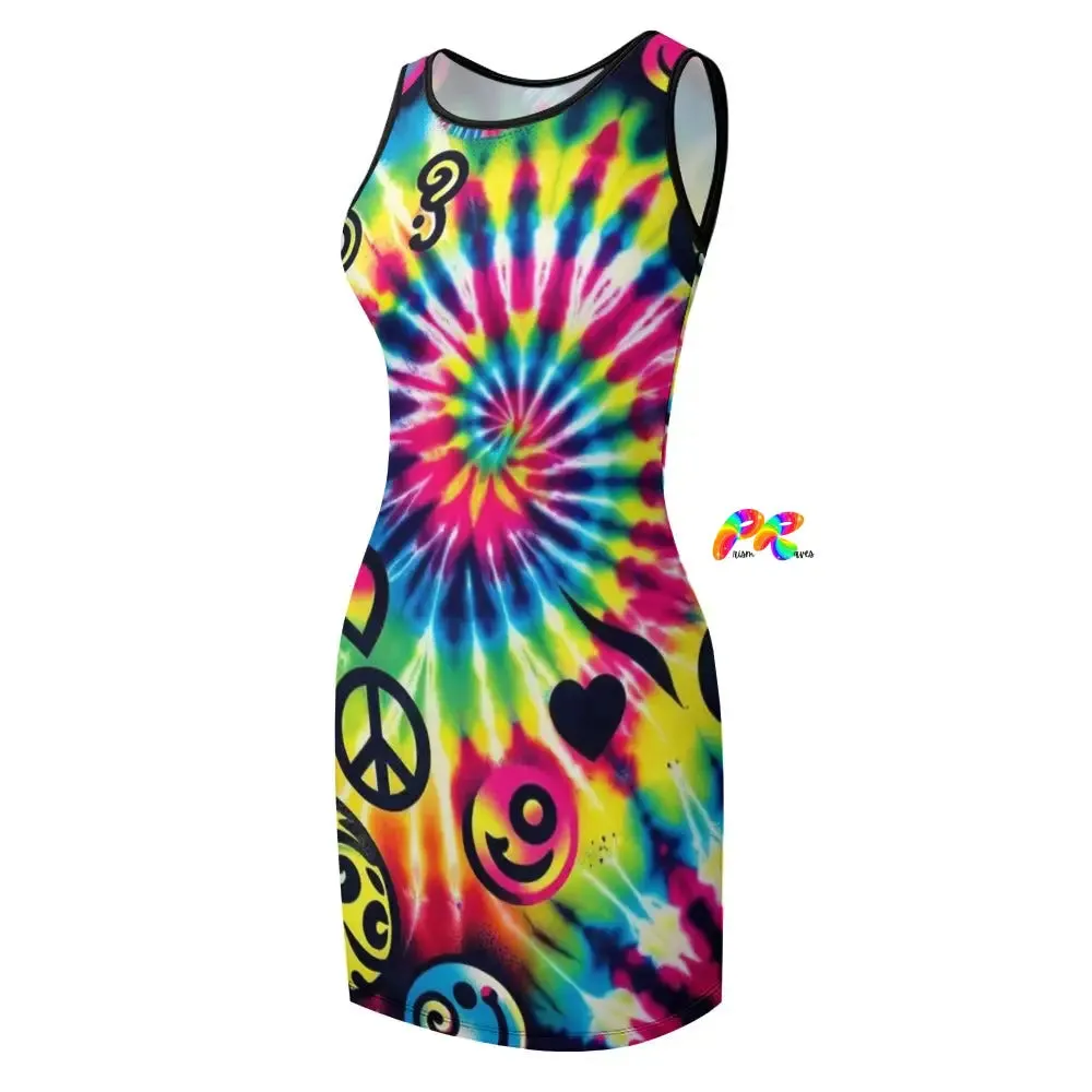 Happy Vibes Rave Tank Dress