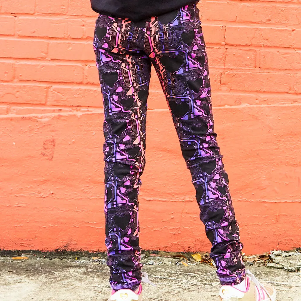 “Heart-wired” Heart Circuits Leggings with Pockets