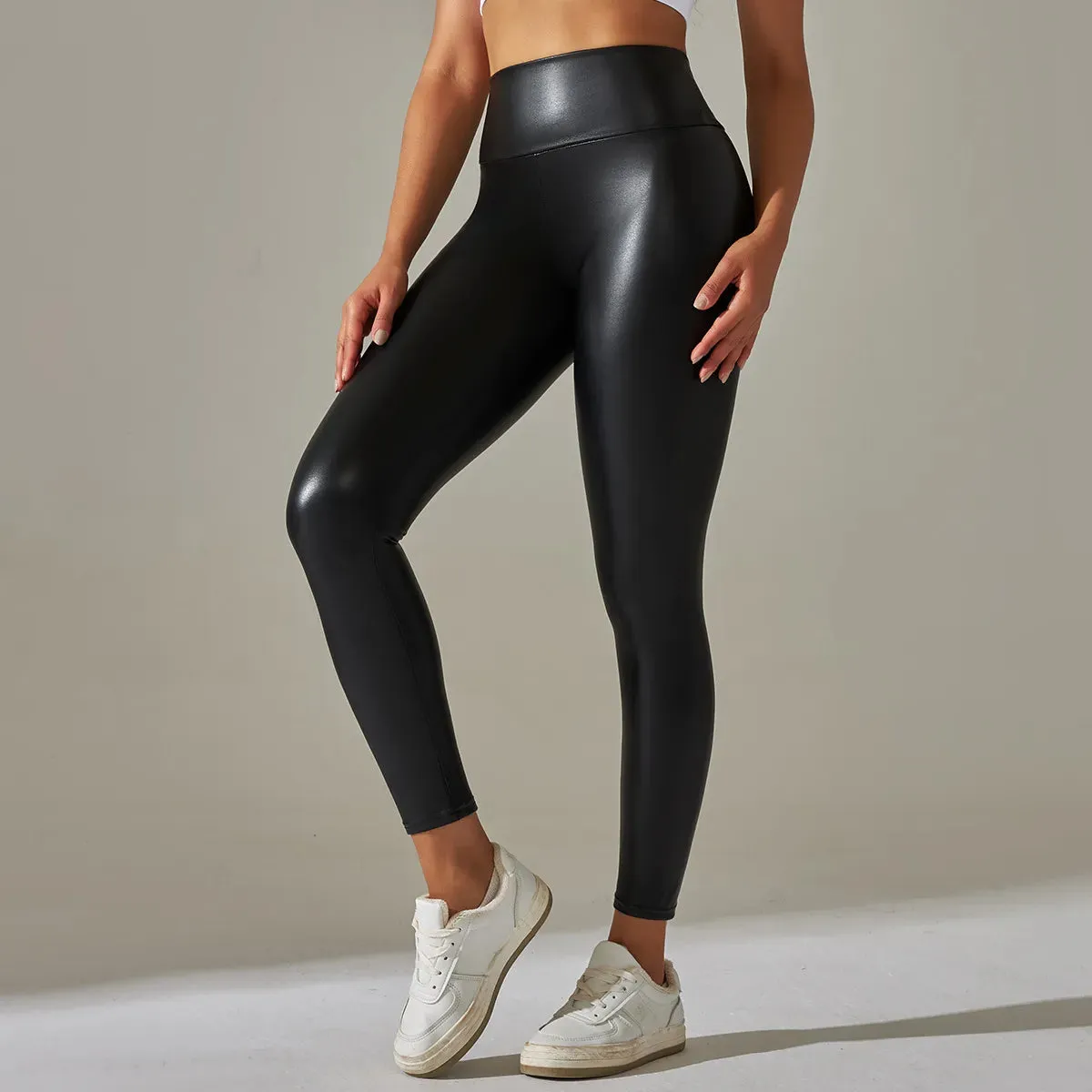 High Waist Leather Sexy Leggings Trousers