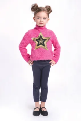 Imoga Alyssa Girls Leggings - Navy/Gold (Size 3 left)