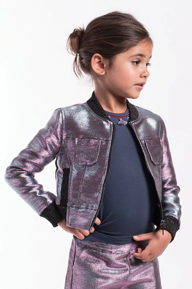 Imoga Elle Girls Jacket - Twilight (Size 14 left)