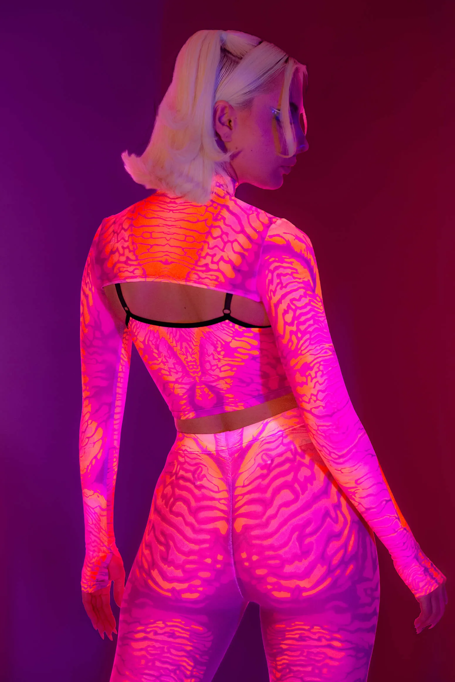 In The Flesh Mesh 2 Piece Shrug