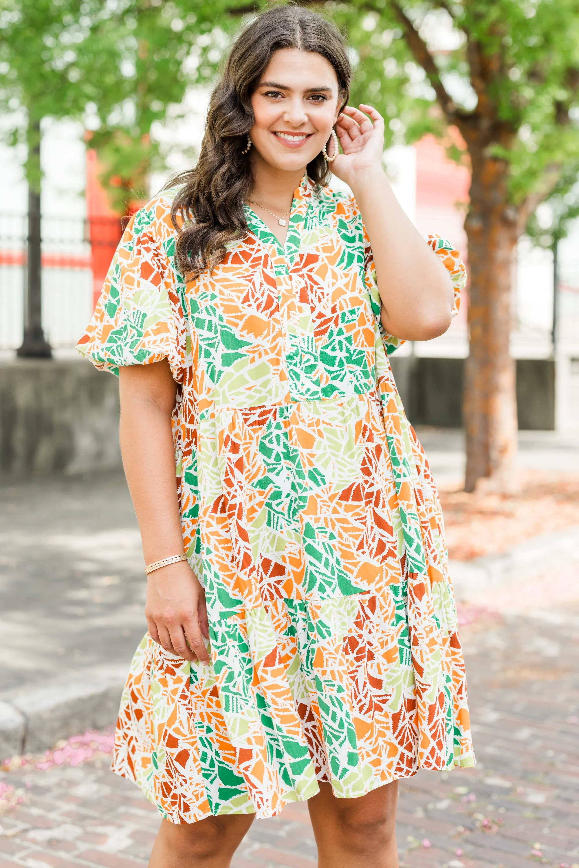 In Too Deep Dress, Orange