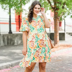 In Too Deep Dress, Orange