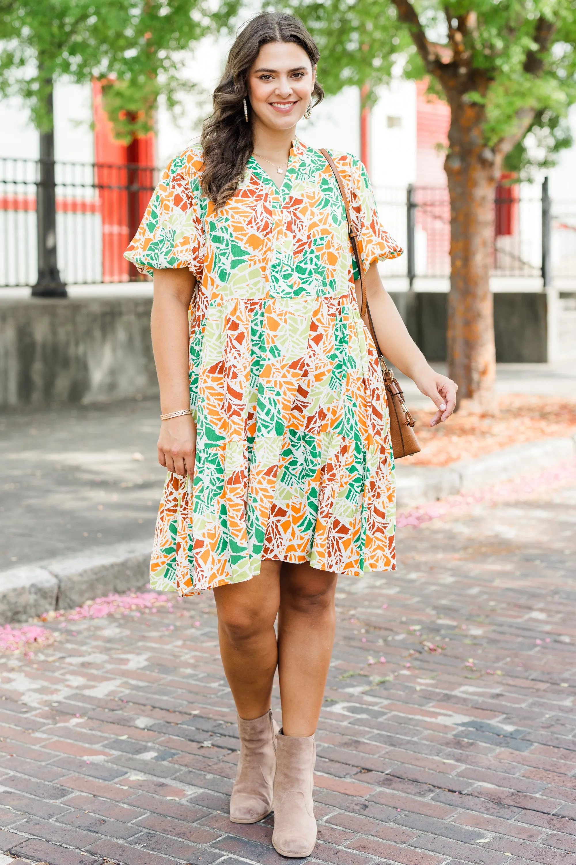 In Too Deep Dress, Orange