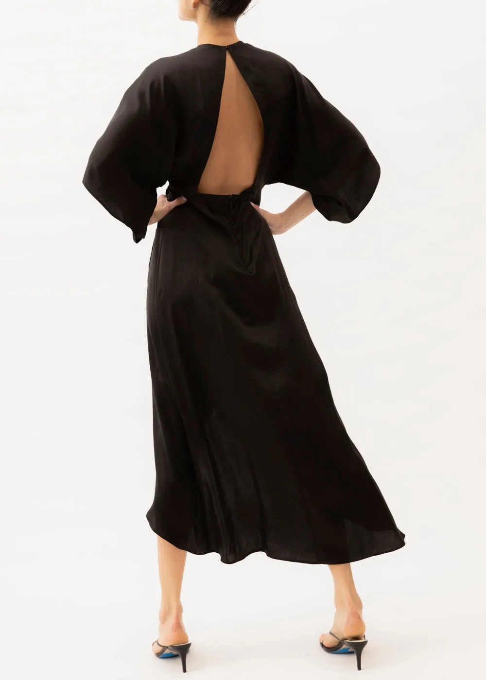 Kelly Black Backless Dress