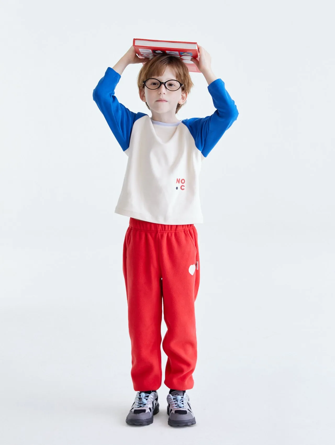 Kids Cloud-soft Pile Raglan Sleeve T-Shirt