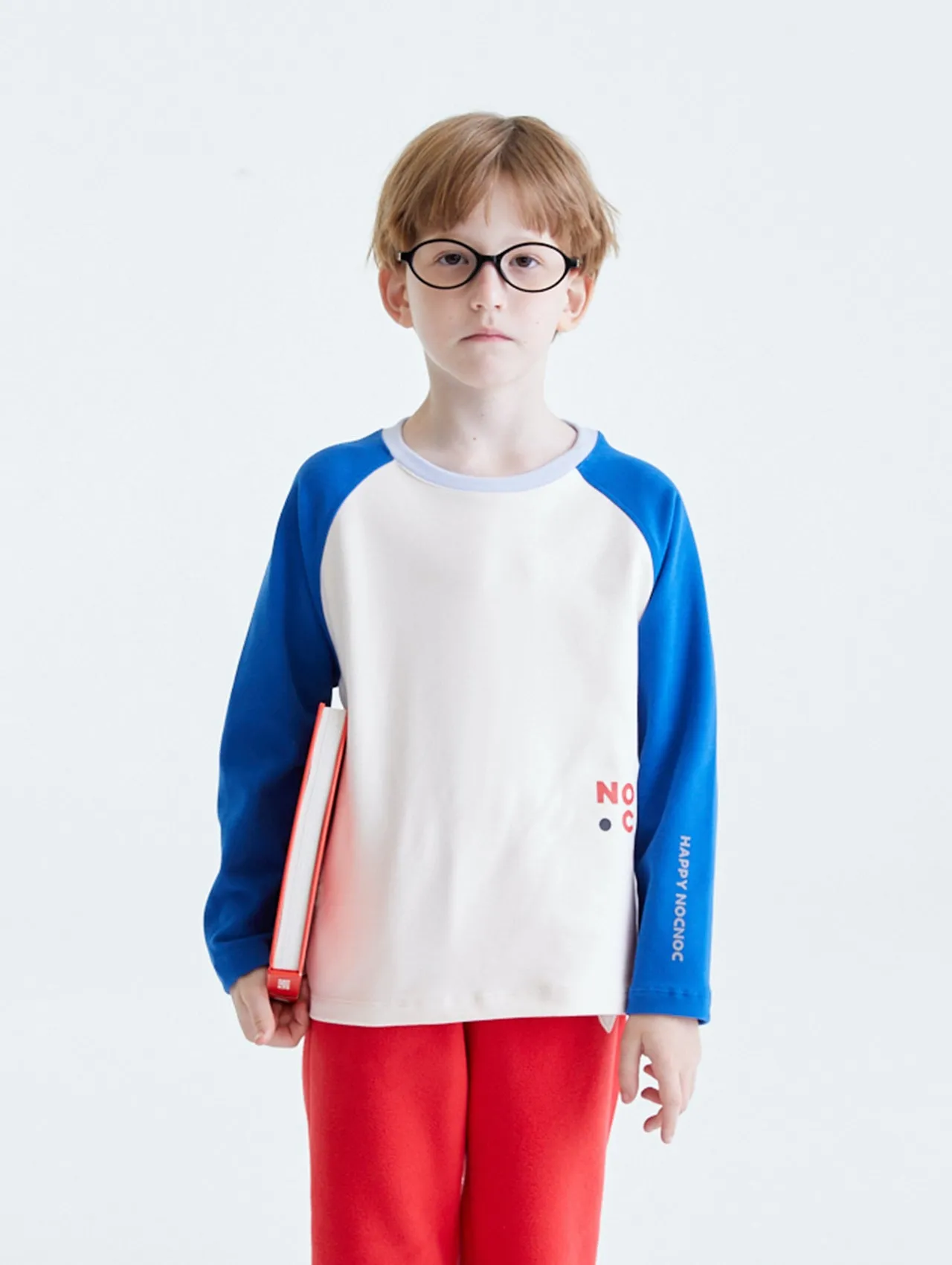 Kids Cloud-soft Pile Raglan Sleeve T-Shirt