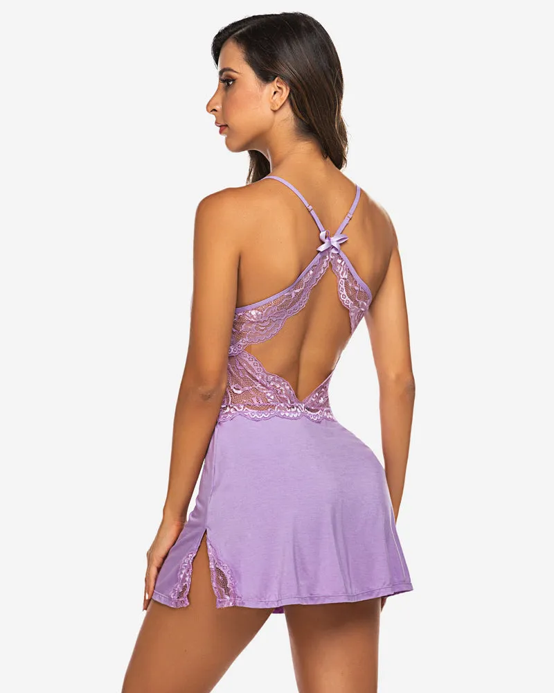 Lace Chemise Sleepwear Babydoll Lingerie