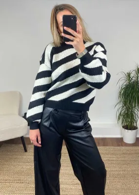 Lara Diagonal Stripe Jumper