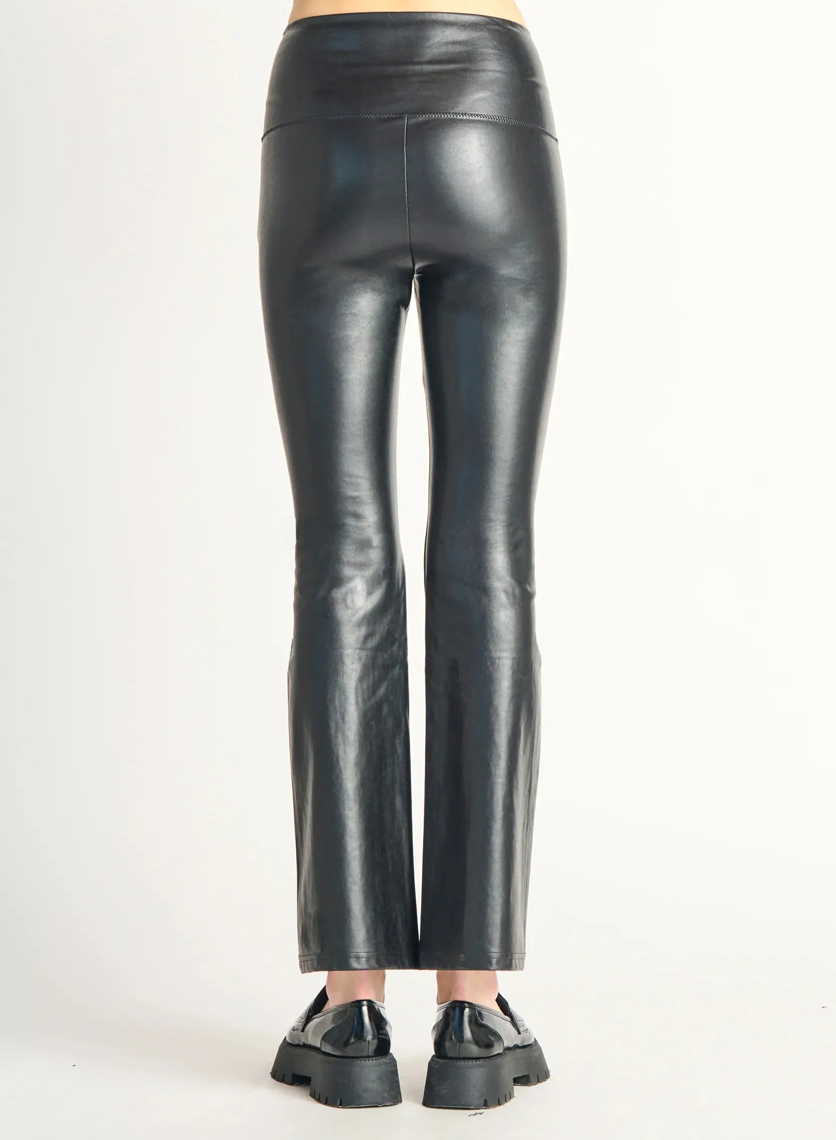 Lennon Flared Faux Leather Legging