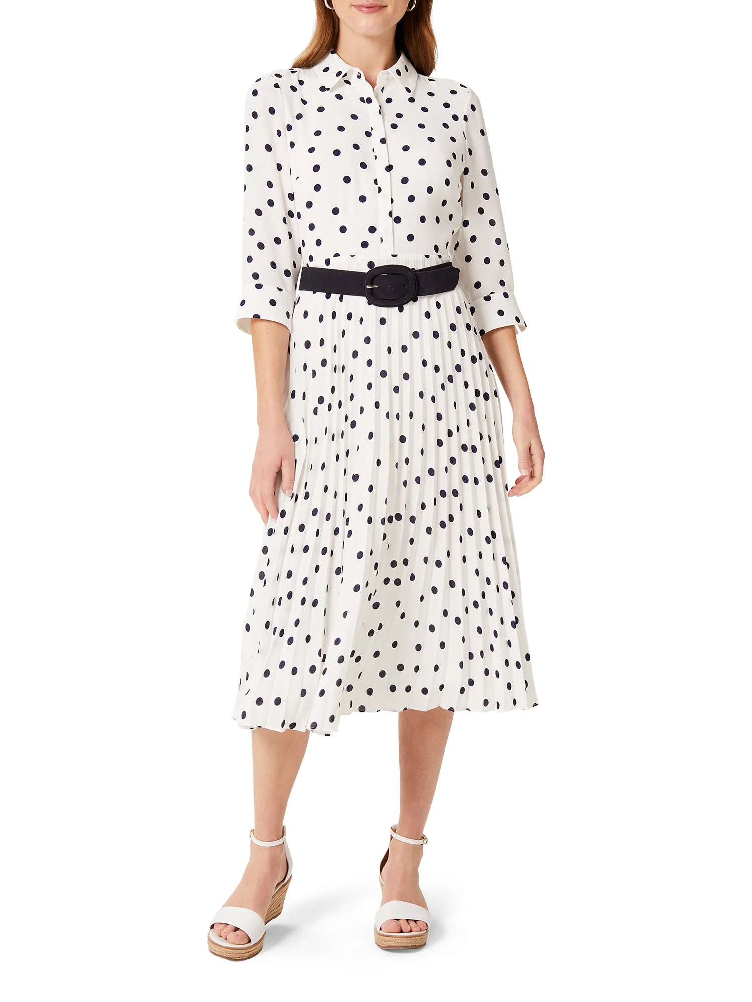 Leona Spot Midi Dress