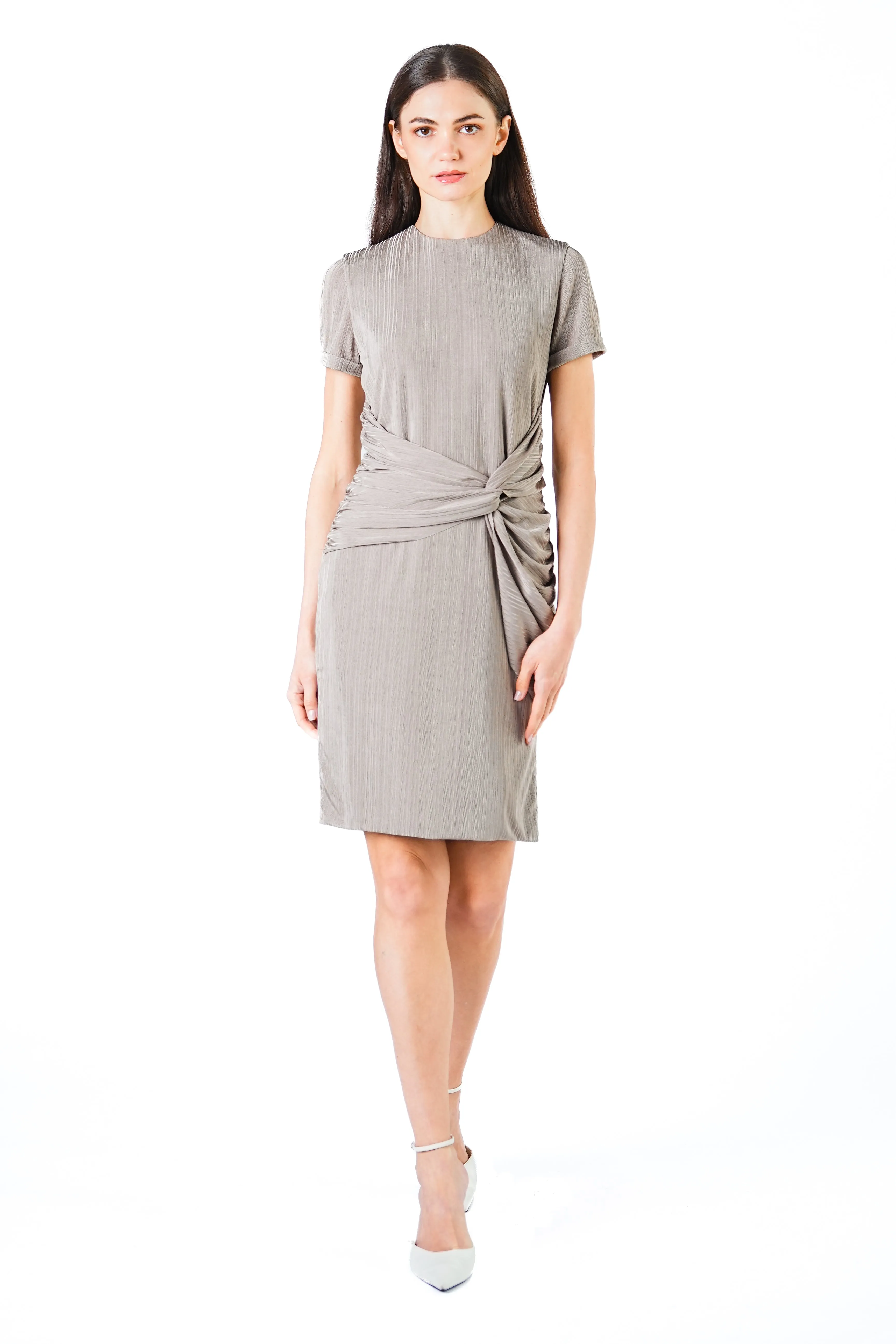 Lizzy Drape Waist T-shirt Dress