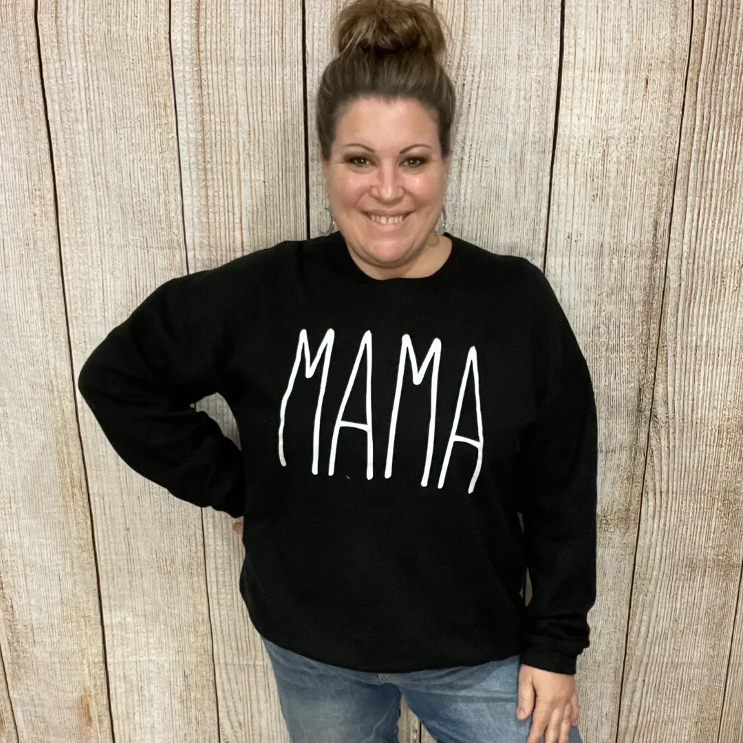 Mama Graphic Pullover Sweatshirt