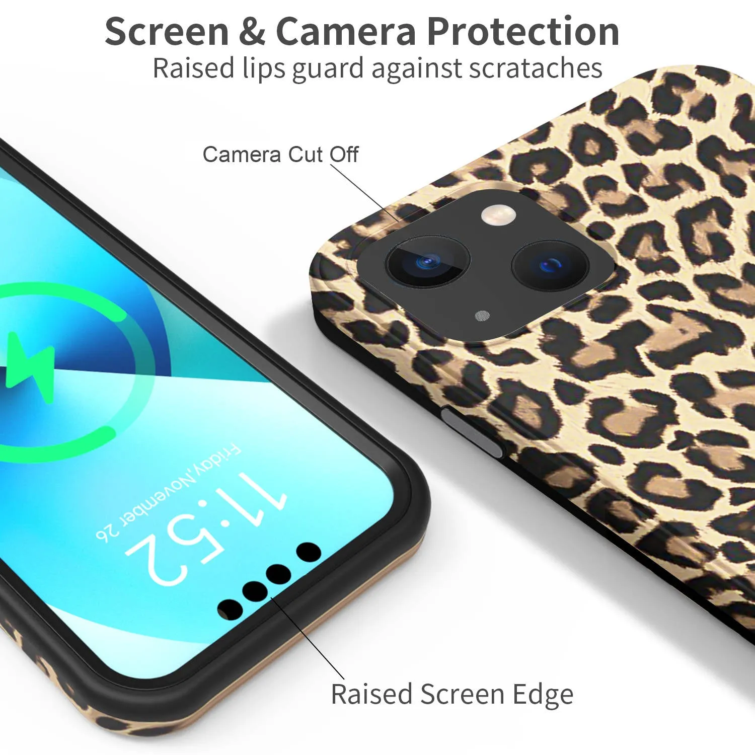 Mascara, Leopard, Leggings Phone Case For iPhone