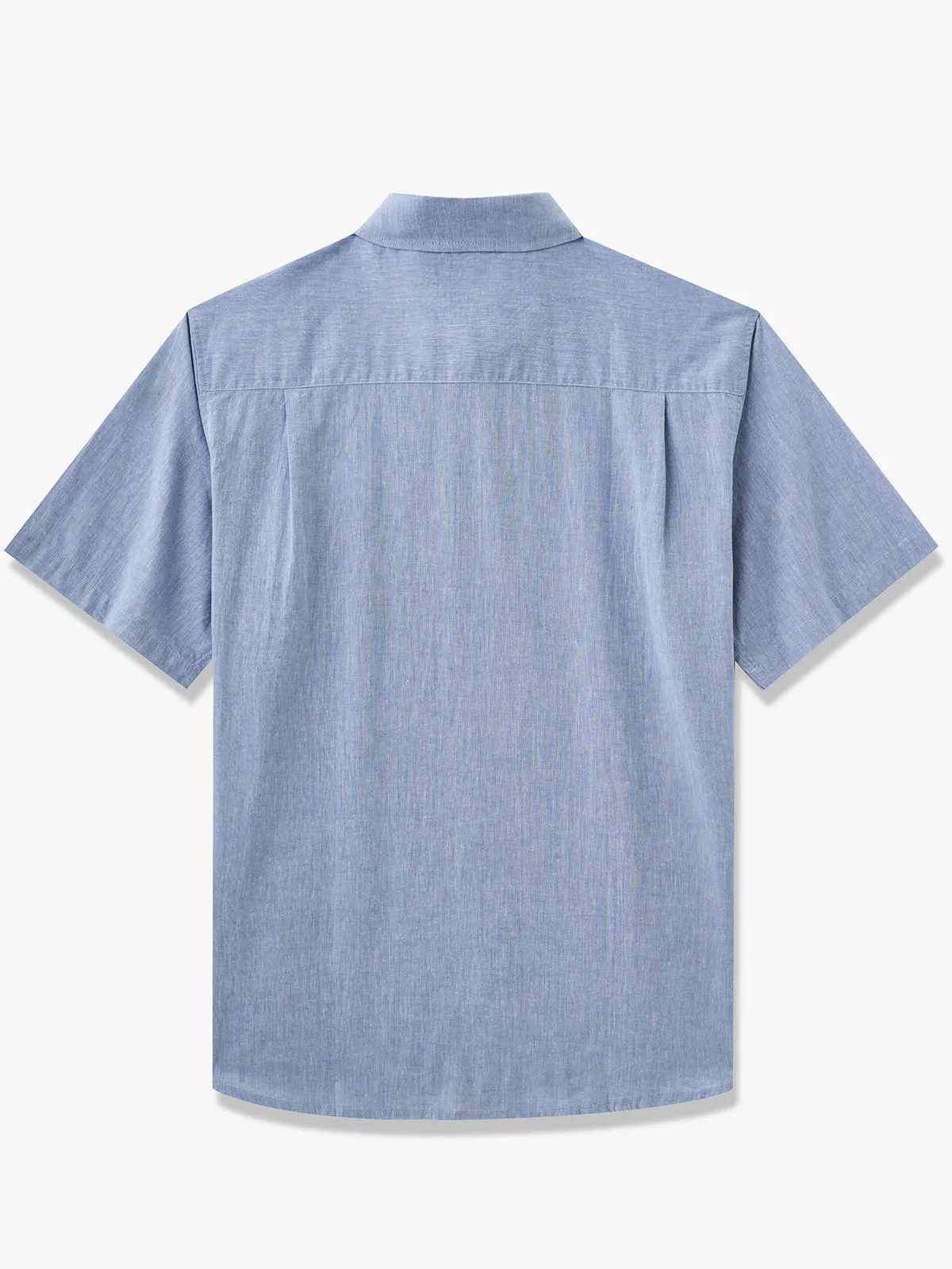 Minimalist Light Blue Cotton Linen Shirt