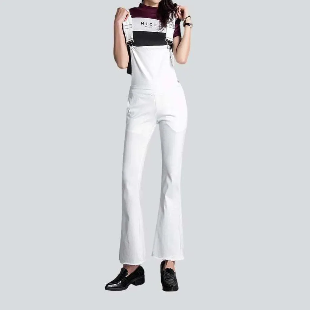 Monochrome women's jeans overall