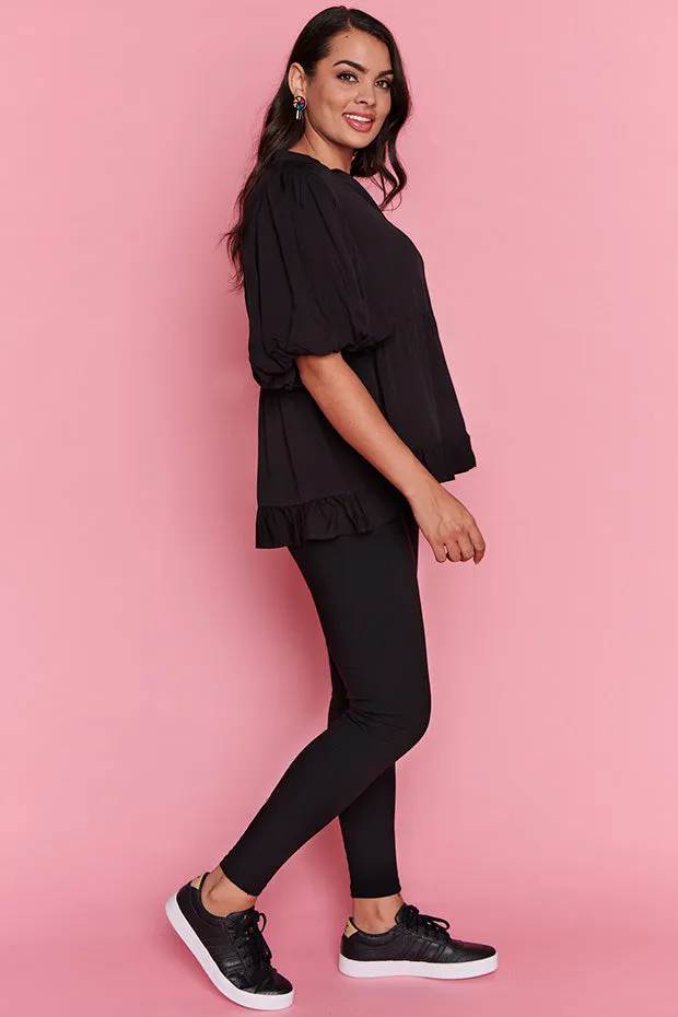 Monte Black Blouse