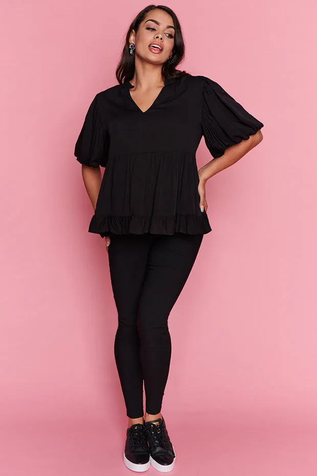 Monte Black Blouse