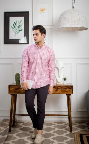 Mr. Pink Fox - Cotton Twill Shirt