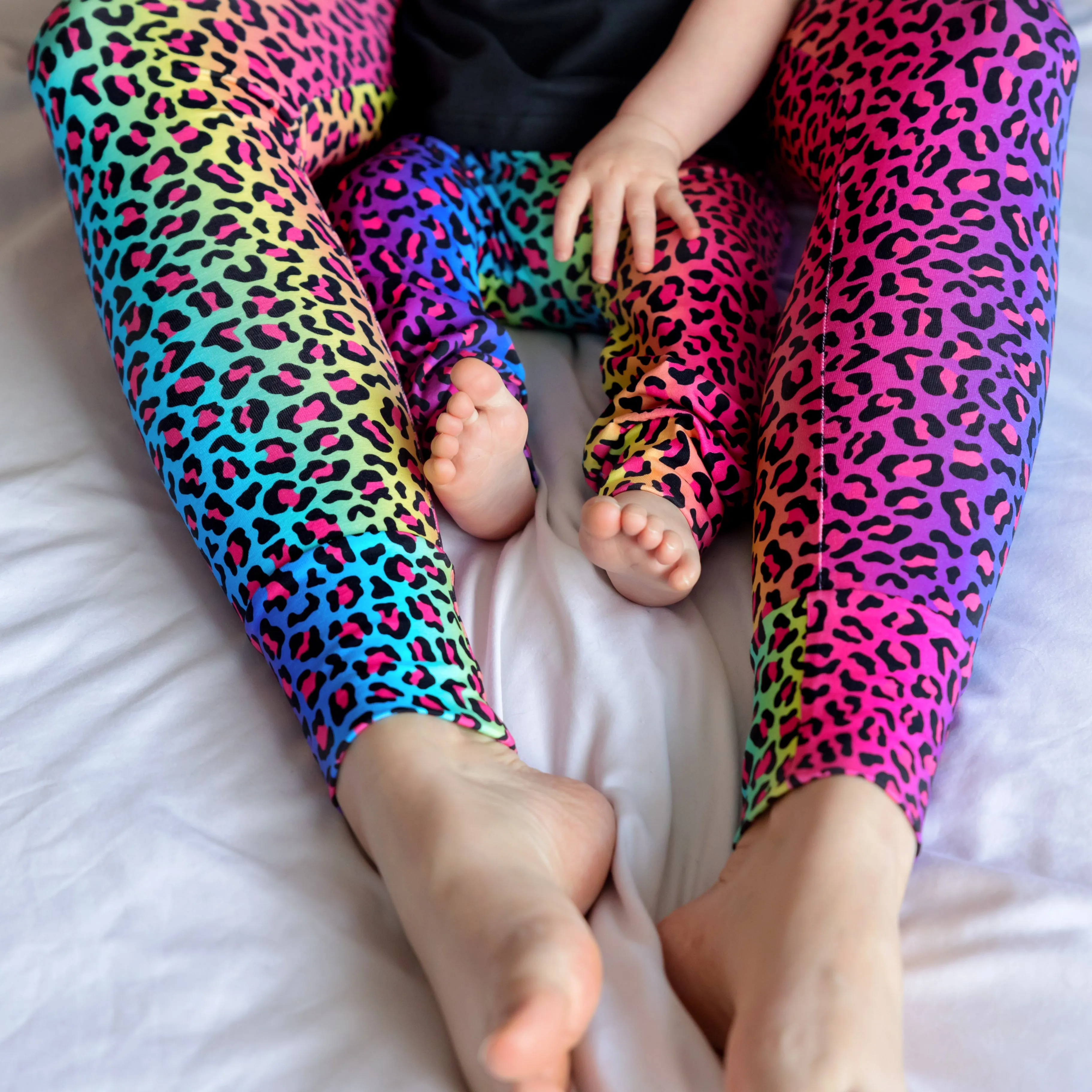 Neon leopard Leggings 0-9 Years