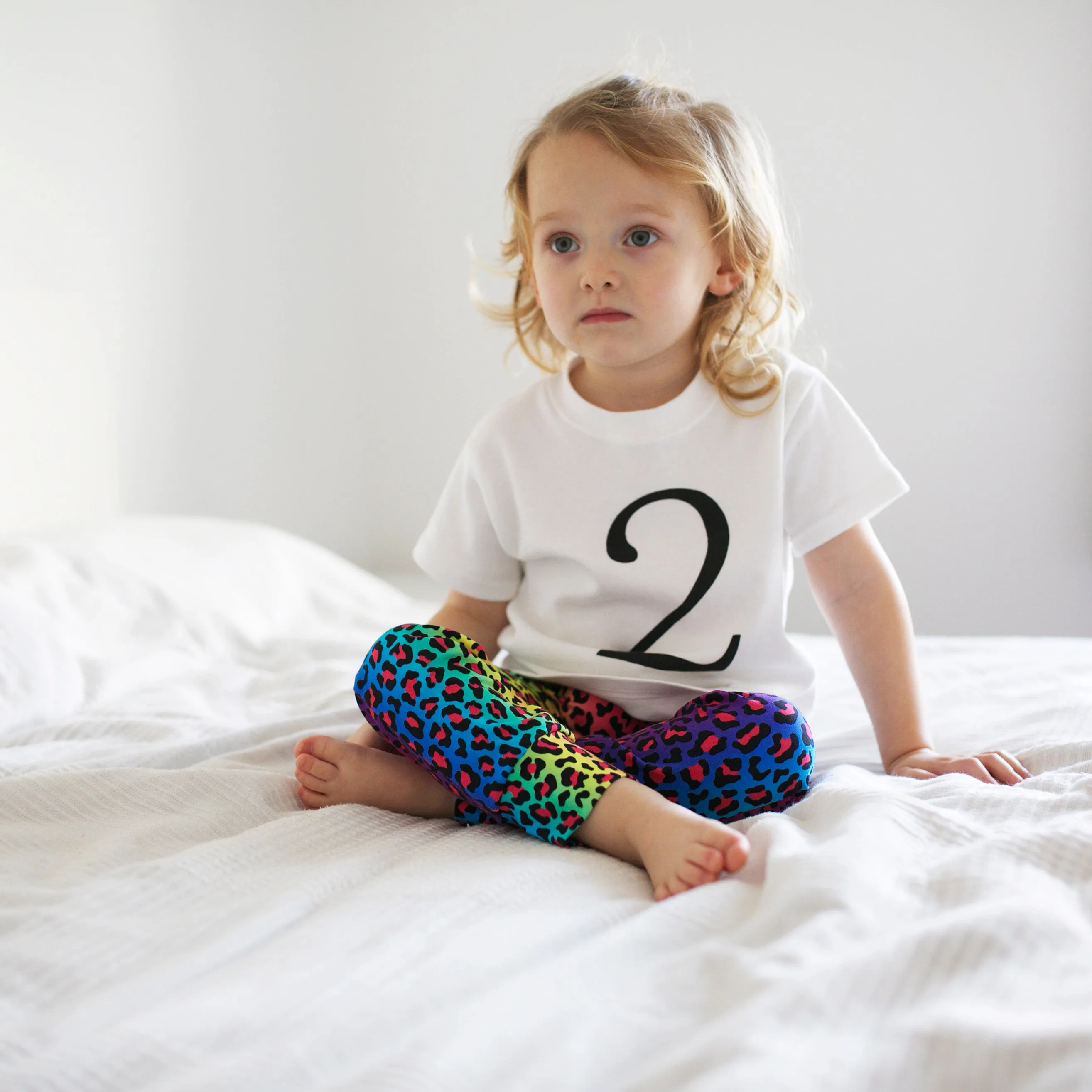 Neon leopard Leggings 0-9 Years