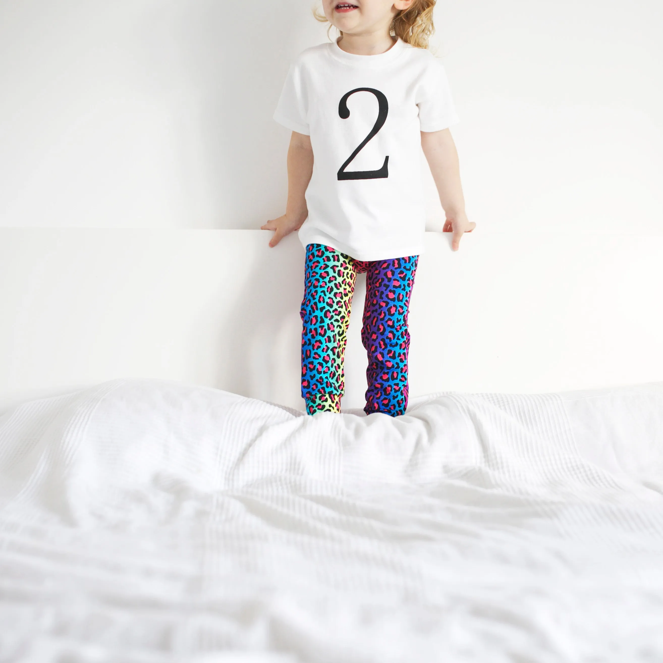 Neon leopard Leggings 0-9 Years